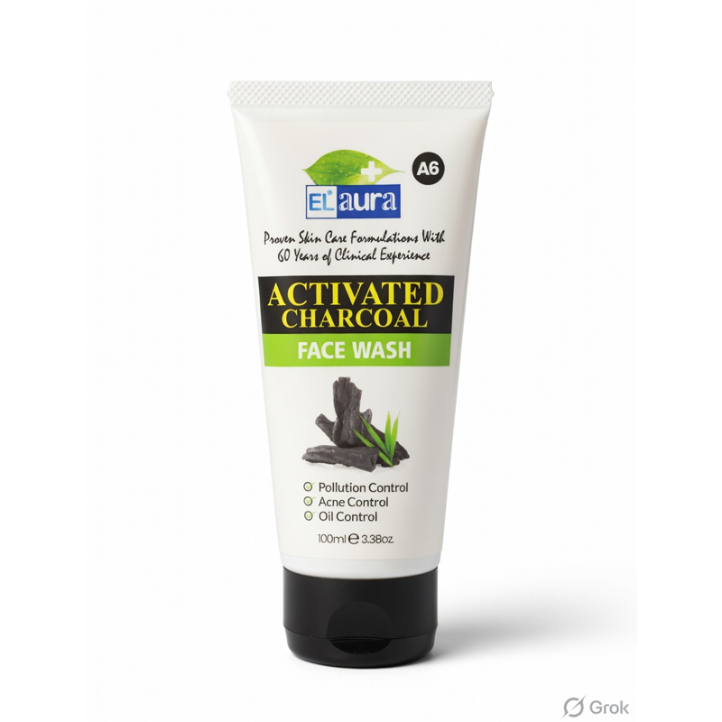 el aura activated charcoal face wash el aura activated charcoal face wash