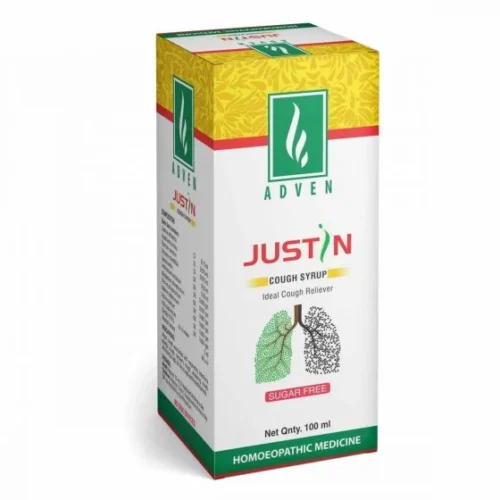 JUSTIN COUGH SYRUP SUGAR FREE -100ML - Image 1