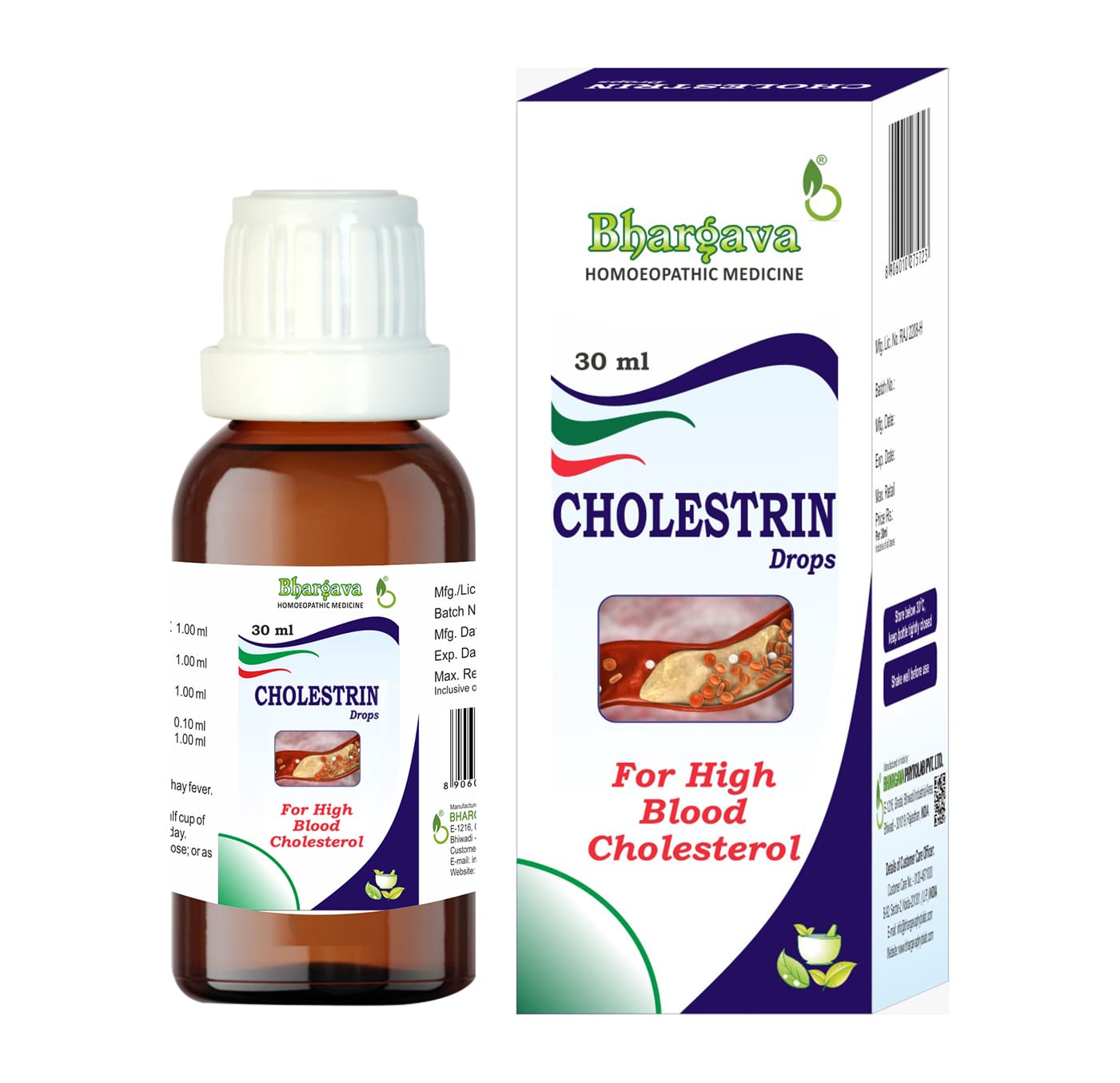 Dr. Bhargava Cholestrin Drop (30ml) Dr. Bhargava Cholestrin Drop (30ml) - Image 1