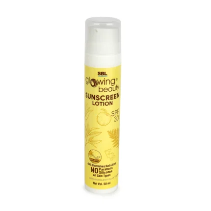 glowing beauty sunscreen lotion spf 30