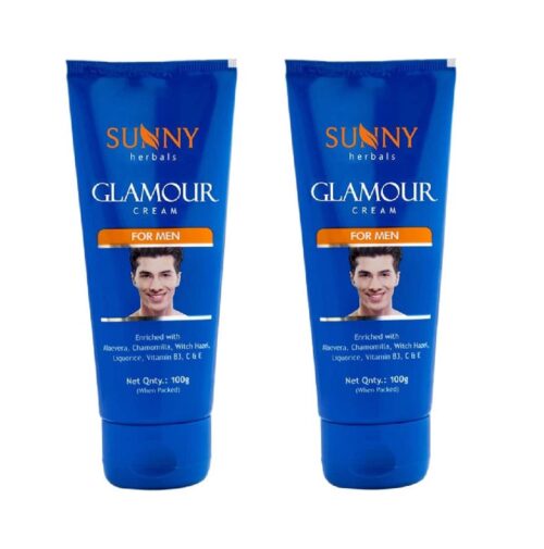 Bakson Sunny Herbals Glamour Cream (For Men) (100g) Pack of Two - Image 1