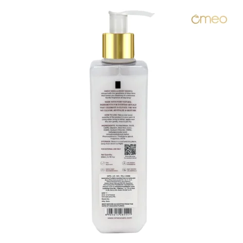 Omeo Vanilla Body Wash (200ml) - Image 2