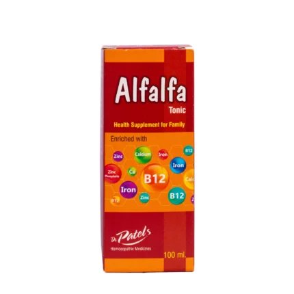 Dr Patel’s Alfalfa B12 Syrup.