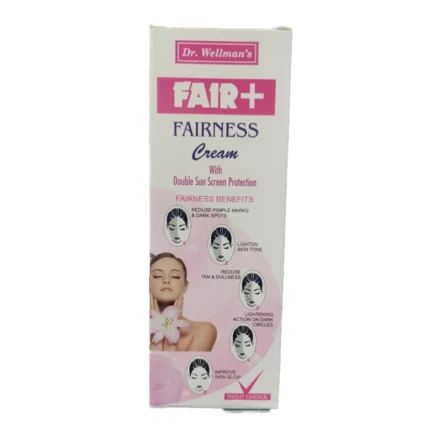 dr wellmans fair plus fairness cream with sun protection